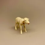 Nikke dyr - Lam hvidt, retro, gammel, lam, påskelam, får, marsken, marsklam, vadehavet, nationalpark, nikkefigur, vippe, nikke med hovedet, nikkende, lambi, biti, ribe