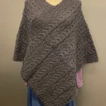 Aran Poncho i Merinould - Antrazit