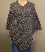 Aran Poncho i Merinould - Antrazit
