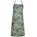 Forklæde i Bomuld med tryk - Unisex - Forskellige Hunde, Viskestykke Bomuld med tryk - Forskellige Hunde, Grillhandske bomuld med tryk - Forskellige Hunde, ting med hunde, fetch, sophie allport, køkkenting, kok, madlavning, gaveide, julegave, gravhund, jack russel, westie, west highland terrier, bulldog, golden retriever, brun labrador, dalamatiner, spaniel, dansk svensk gård hund, biti, ribe
