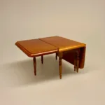 Miniature Spisebord med plader nød, Miniature Spisebord med Skuffe - Brunt,Miniature Spisebord med Skuffe, spisebord, dukkehusmøbler, dukkehus, dukkehuset, dukkehustilbehør, dukkehusting, miniature, miniaturer, ting til dukkehus, firkantet, biti, ribe, gavekort, symbolsk gave, gave, bord i gave, gavekort til møbler,valnød, valnøddebrunt, brun bejdset, brunt bord, spisebord