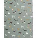 Viskestykke Bomuld med tryk - Forskellige Hunde, Grillhandske bomuld med tryk - Forskellige Hunde, ting med hunde, fetch, sophie allport, køkkenting, kok, madlavning, gaveide, julegave, gravhund, jack russel, westie, west highland terrier, bulldog, golden retriever, brun labrador, dalamatiner, spaniel, dansk svensk gård hund, biti, ribe