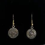 Bronze Ørehængere - Ribemønt, mønt, numismatiker, bracteat, gammel, gamle, vikingfund, ribe, udgravninger, skat. sølvskat, hedeby, vikingetiden, vikingesmykker, vikingeøreringe, øreringe, hængeøreringe, ørehængere, bronze, gylden, kobber, kobberbryllup, kobbersmykker, nordiske, guder, mytologi, aser, odin, thor, ydun, idun, freja, frej, odinsmaske, fabeldyr, museumssmykker, museums, kopi, kopismykker, biti, ribe, ansgar, dronning, dagmar, vadehavet, riberhus, valdemar,