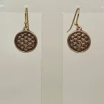 Bronze Ørehængere Ringkædemønster, ringkæde, evighed, infinity, uendelighed, evighedsmønster, kædemønster, øreringe, ørehængere, hænge øreringe, lange, øreringe, ørenringe, gyldne, kobber, kobbersmykker, kobberbryllup, varm farve, ægte, guld, bronze, bronzesmykker, vikinger, vikingetiden, vikingesmykker, vikingefund, sølvskat, opgravninger, museumssmykker, ansgar, ribe, domkirken, dagmar, riberhus, runde, flotte, specielle, symbolik, for evigt, kopismykker, vikingeøreringe, sif, thor, freja, ydun, idun, balder, loke, aser, asgård, vadehavet, sort sol, gave, gaveide,, elsker dig for evigt, mors dag, gave