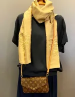 Tørklæde dobbelt thaisilke med broderi - Beige, sandfarvet, æggeskalsfarvet, champagnefarvet, natur, kornfarvet, håndbroderet, blomster, broderi, dobbelt, thaisilke, fed silke, ren silke, eksklusivt, elegant, stola, fest, festtilbehør, sjal, lækkert, kvalitet, limited edition, unika, begrænset oplag, neutralt, flot, luksus, gaveide, tilbud, value for money, mærkevarer, biti, ribe, vadehavet, nationalpark, louis vuitton felice,