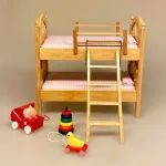 Miniature Top med Kulørte Ringe, ringspil, stabeltårn, top, legetøj, dukkebørn, børneværelse, dukkehus, ting til, dukkehusting, dukkehustilbehør, 1:12, dukkehuset, nisser, nissebørn, nissedør, julemandens, værksted, julekalender, for børn, miniature, biti, ribe