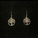 Vikingeøreringe i sølv - Livets træ Yggdrasil med løv, Vikingeøreringe i sølv - Livets træ Yggdrasil med blade - Vikinge vedhæng i sølv - Livets træ Yggdrasil med blade, Vikinge Vedhæng sølv - Livets træ Yggdrasil filigran, vikingesmykker, vikingsmykker, livstræet, ask, ygdrasil, yggdrassil, asatro, sølvvedhæng, sølvsmykke, kædevedhæng, freja, nordisk mytologi, asgård, udgård, midgård, museumssmykker, museums smykker, kopi smykker, fund, kopier af fund, ribe, biti,