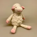 Bamse - Lille plys Lam rosa, lam, lammebamse, bamselam, krammedyr, krammebamse, sovedyr, lille, handy, til børn, puttedyr, følgesvend, gaveide, påske, påskeæg, i stedet for, børnebørn, babyshower, barnedåb, dåbsgave, barselsgave, til, baby, den lille ny, påskebamse, plys, plysdyr, påskelam, biti, ribe