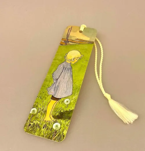 Bogmærke Karton med Elsa Beskow Ole, Bogmærke Karton med Elsa Beskow Maja, svensk, småland, elsa beskow, læsehest, biti, ribe, nostalgisk, søde, til børn, skolestart