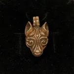 Bronze Vikingevedhæng - Fenris Ulvehoved stort,