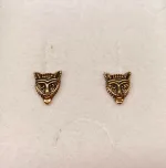 Bronze ørestikkere - Fenris Ulvehoved, ulv, ulvehoved, fenris, fenrisulven, dyr, ørestikkere, studs, bronzesmykker, bronze, bronzeørestikkere, gyldne, guld, kobber, vikingesmykker, vikinger, museumssmykker, museums, smykker, vikingefund, fund, kopi, vikingekopi, mytologi, nordisk, guder, aser, thyr, tyr, odin, udgravninger, thyra, gorm, harald, biti, ribe, ansgar,