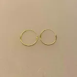 Creoler - Ø 16 mm Øreringe Forgyldt Sølv - Glatte Hoops 1 mm, Creoler - Ø 16 mm øreringe forgyldt sølv - glatte Hoops, tykkelse 10 mm, tynde, små, hoops, runde, ringe, øreringe, ørenringe, hoops, ægte, guld, guldbelagt, forgyldt, sølv, sterling sølv, gyldne, billige, hverdags, simple, enkle, glatte, gave, enamel, stine a, maanesten, susanne friis bjørner, danske brands, mærker, cool, hipster, biti, ribe, billige