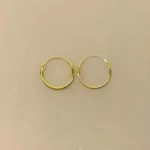 Creoler - Ø 16 mm øreringe forgyldt sølv - glatte Hoops, tykkelse 12 mm, hoops, tynde, små, billige, ægte, guld, guldhoops, hoops, runde, ringe, øreringe, ørenringe, kvalitet, stine a, jane kønig, enamel, maanesten, pico, susanne friis bjørner, danske, brands, mærker, cool, smarte, moderne, ssp2021, gyldne, forgyldt, sterling sølv, sølv, guldbelagt, biti, ribe