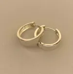 Creoler i sølv Ø 22 mm glatte hoops - Brede med click, brede, store, blanke, lys, sølv, klapp-creoler, click, lås, elegante, stilige, flotte, sølvøreringe, sølvsmykker, biti, ribe