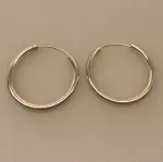Creoler i sølv Ø 30 mm glatte hoops 3 mm, store, kraftige, tykke, sølvøreringe, creoler, sølv, øreringe, runde, ringe, ørenringe, chunky, stilige, simple, statement, smykker, stine a, maanesten, enamel, susanne friis bjørner, cph, biti, ribe, danske, brands, mærker,
