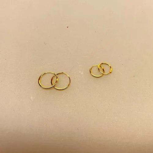 Creoler - Ø 08 mm øreringe forgyldt sølv - glatte Hoops, Creoler - Ø 10 mm øreringe forgyldt sølv - glatte Hoops, creoler, hoops, runde, øreringe, ørenringe, ringe, ægte, guld, forgyldt, sterling sølv, forgyldt sølv, billige, god kvalitet, holdbare, stine a, enamel, maanesten, danske mærker, danske, brands, design, små, guldøreringe, guldhoops, biti, ribe