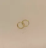 Creoler - Ø 10 mm øreringe forgyldt sølv - glatte Hoops, creoler, hoops, runde, øreringe, ørenringe, ringe, ægte, guld, forgyldt, sterling sølv, forgyldt sølv, billige, god kvalitet, holdbare, stine a, enamel, maanesten, danske mærker, danske, brands, design, små, guldøreringe, guldhoops, biti, ribe