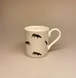 Krus - Ben Porcelæn - Sorte Labrador Hunde, labrador, retriever, labradors, hunde. sorte, hundeting, hundeejer, hundekop, hundekrus, kop, kaffekop, kaffekrus, tekop, te, kaffe, tekrus, kakao, varm, chokolade, gaveide, hundelufter, ting med hunde, biti, ribe