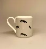 Krus - Ben Porcelæn - Sorte Labrador Hunde, labrador, retriever, labradors, hunde. sorte, hundeting, hundeejer, hundekop, hundekrus, kop, kaffekop, kaffekrus, tekop, te, kaffe, tekrus, kakao, varm, chokolade, gaveide, hundelufter, ting med hunde, biti, ribe