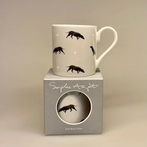 Krus - Ben Porcelæn - Sorte Labrador Hunde, labrador, retriever, labradors, hunde. sorte, hundeting, hundeejer, hundekop, hundekrus, kop, kaffekop, kaffekrus, tekop, te, kaffe, tekrus, kakao, varm, chokolade, gaveide, hundelufter, ting med hunde, biti, ribe