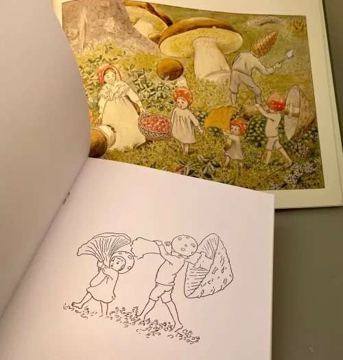 Malebog - Elsa Beskow Tomtebo Børnene - Billede 3