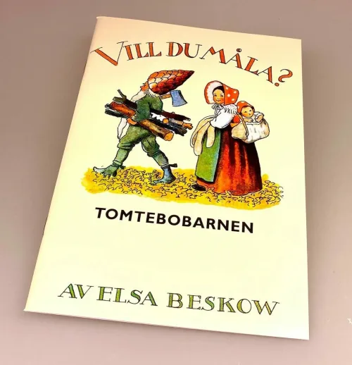Malebog - Elsa Beskow Tomtebo børnene, elsa beskow, svensk, tomtebo børnene, tomtebo, skovnisserne, paddehattefamilie, astrid lindgren, gaveide, til børn, malebog, fin, babyshower, dåbsgave, børnefødselsdag, ideer, ide, krea, kreative, børn, farvelægge, motiver, nostalgisk, biti, ribe, særlig, dåbsgave, barnedåb, børnehave, skolestart, førskolebarn
