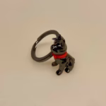 Nøglering - Fransk Bulldog Antrazit, hund, halsbånd, sort, bulldog, ting med, hunde, nøglering, speciel, hundenøglering, antrazit, blank, gaveide, gave, biti, ribe