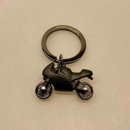 Nøglering Motorcykel - Mat Sort, Nøglering Motorcykel - Blank Antrazit, MC, motorcykel, fart, ræs, cross, motorcross, rally, ørekenrally, vind i håret, motorcykelkørekort, gaveide, gave, mc-club, benzin, cool, maskulin, sej, mørk sølv, lækker, flot, til mænd, til manden, biti, ribe