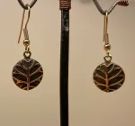 Ørehængere bronze - Yggdrasil Livets Træ, masiv, massive, runde, yggdrasil, livets træ, livstræet, vikingesmykker, øreringe, ørehængere, vikingeøreringe, gyldne, bronze, smykker, aser, nordiske, guder, museumssmykker, kopi, fund, udgravninger, kobber, biti, ribe, elegante, flotte, specielle, særlige,