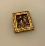 Miniature Maleri Renoir 3 piger, Renoir, maleri, miniature, billede, dukkehuset, dukkehusmaleri, dukkehuset, pynt, dekoration, kunst, kunst, kunstmaler, billedkunst, oliemaleri, lille, sætterkasse, symbolsk, gave, gaveide, biti, ribe, louvre, paris, kunstinteresseret, kunsthandler, fransk, frankrig, frankofil, kunstmuseum,, galleri