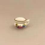 Miniature Potte med roser, natpotte, nat, tissepotte, tissetrængende, drukket af potten, badeværelse, bad, dukkehus, nissebo, nissedør, nissetilbehør, dukkehusting, dukkehustilbehør, biti, ribe