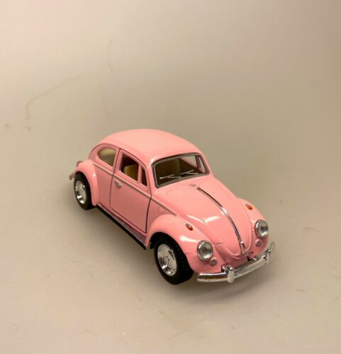 VW Folkevogn Bobbel Classic - Rosa, lyserød, folkevogn, asfaltbobbel, asfalt, boble, bobbel, vw, volkswagen, nostalgisk, gammel, folkevognsbobbel, modelbil, VW, biti, ribe