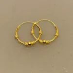 Creoler - Ø 16 mm øreringe forgyldt sølv med kugle og 4 snoninger, ægte, sterling sølv, guld, hoops, ringe, runde, øreringe, ørenringe, guldøreringe, smykker, forgyldt, guldbelagt, karat, 14, 18, 24, holdbare, billige, specielle, nice, moderne, stine a, maanesten, tilbud, danske, brands, enamel, pico, biti, ribe