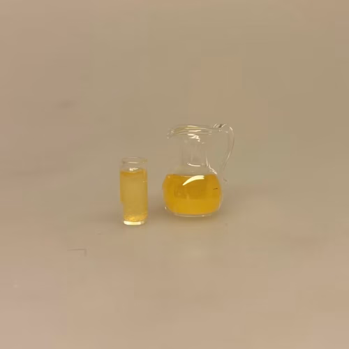 Kun én af Hver - Miniature Glaskande og Glas med Juice