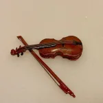 Miniature Instrument Violin, fiol, musik, Miniature Instrument , gulv, stryger, strygeinstrument, mini, instrument, musiker, orkester, violinspiller, dukkehus, ting, tilbehør, biti