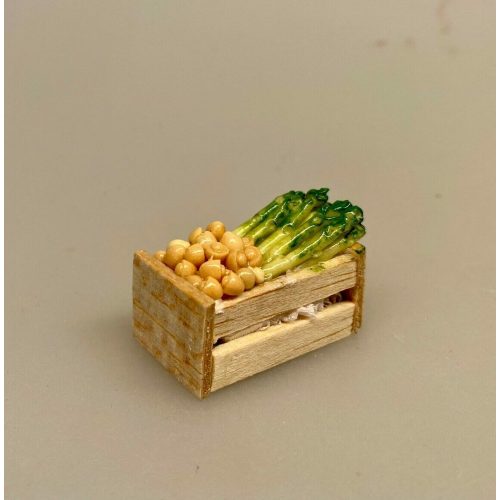 Miniature Kasse med Asparges & Champignon, Miniature Hokaido Græskar, Hokkaido, Hokaido, Halloween, pumpkin, Miniaturer , grøntsager, køkkenhave, grønt, miniature, dukkehus, ting, tilbehør, nisser, sættekasse, symbolsk gave, gavekrot, færdiguddannet, gartner, grønne fingre, have, havearbejde, planteskole, biti, ribe, 1:12