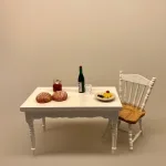Miniature Rundt Brød, bageri, bagerbutik, bagekursus, den store bagedyst, langtidshævet, surdej, dukkehus, tilbehør, ting til, dukkehuset, dukkehjem, miniature, dukkemad, sætterkasse, sættekasse, nisser, nissedør, nissebo, legemad, biti, ribe, sangskjuler, symbolsk, gave, gavekort