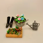 Miniature Vaskebalje Zink, balje, vaskebalje, zinkkar, zinkbalje, dukkehus, nissedør, nisse, tilbehør, ting til, dukkehusting, miniaturer, 1:12