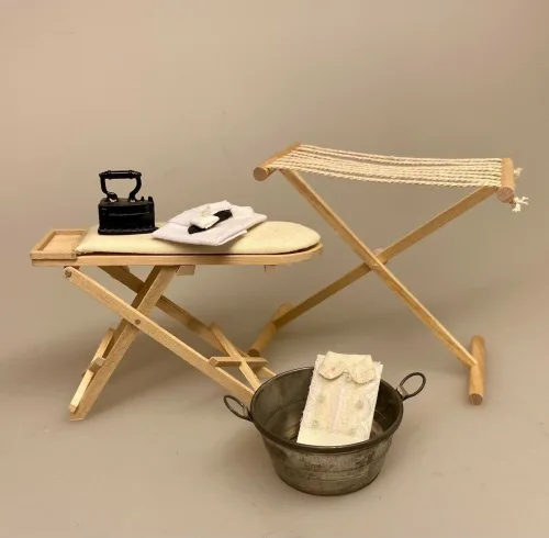 Miniature Vaskebalje Zink, balje, vaskebalje, zinkkar, zinkbalje, dukkehus, nissedør, nisse, tilbehør, ting til, dukkehusting, miniaturer, 1:12