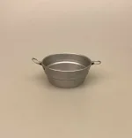 Miniature Vaskebalje Zink, balje, vaskebalje, zinkkar, zinkbalje, dukkehus, nissedør, nisse, tilbehør, ting til, dukkehusting, miniaturer, 1:12
