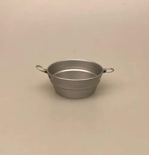 Miniature Vaskebalje Zink, balje, vaskebalje, zinkkar, zinkbalje, dukkehus, nissedør, nisse, tilbehør, ting til, dukkehusting, miniaturer, 1:12