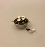 Miniature Vaskebalje Zink, balje, vaskebalje, zinkkar, zinkbalje, dukkehus, nissedør, nisse, tilbehør, ting til, dukkehusting, miniaturer, 1:12