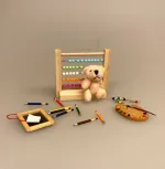 Miniature bamse rosa, Miniature bamse hvid, mini, micro, lillebitte, bamse, plyds, plydsbamse, plydsbjørn, teddy, teddybjørn, krammebamse, dukkehus, dukkehuset, sætterkasse, sættekasseting, sættekasse, sættekassen, amagerhydlen, nisserne, nissehus, nissebo, nissedør, småt, biti, ribe, 1:12