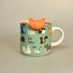 Tesi - Te si til krus - Kat Orange Rød, orange, appelsin, coral, tea, tetis, tea time, afternoon tea, eftermiddagste, kat, katte, ting med, katteting, kattesi, sjov, humor, løsvægt, urtete, yndlingste, katteting, kattetesi, koziol, miaou, tee, sieb, tedrikker, morgente, løs te, urtete, grøn te, sød, sjov, gaveide, smart, biti, ribe, aften te, afteroon, tea, eftermiddags, tea, lover, personlig, krus, kop,
