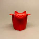 Tesi - Te si til krus - Kat Rød, tea, tetis, tea time, afternoon tea, eftermiddagste, kat, katte, ting med, katteting, kattesi, sjov, humor, løs te, løsvægt, urtete, yndlingste, biti, ribe