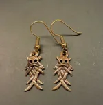 Bronze Øreringe - Odinmaske, odin, aser, vikinger, gamle, guder, mytologi, museumssmykker, moesgaard, århusmasken, øreringe, hængere, hængeøreringe, vikingefund, kopi, smykker, bronze, kobber, ægte, allergivenlig, nikkelfri, allergitestet, biti, ribe,