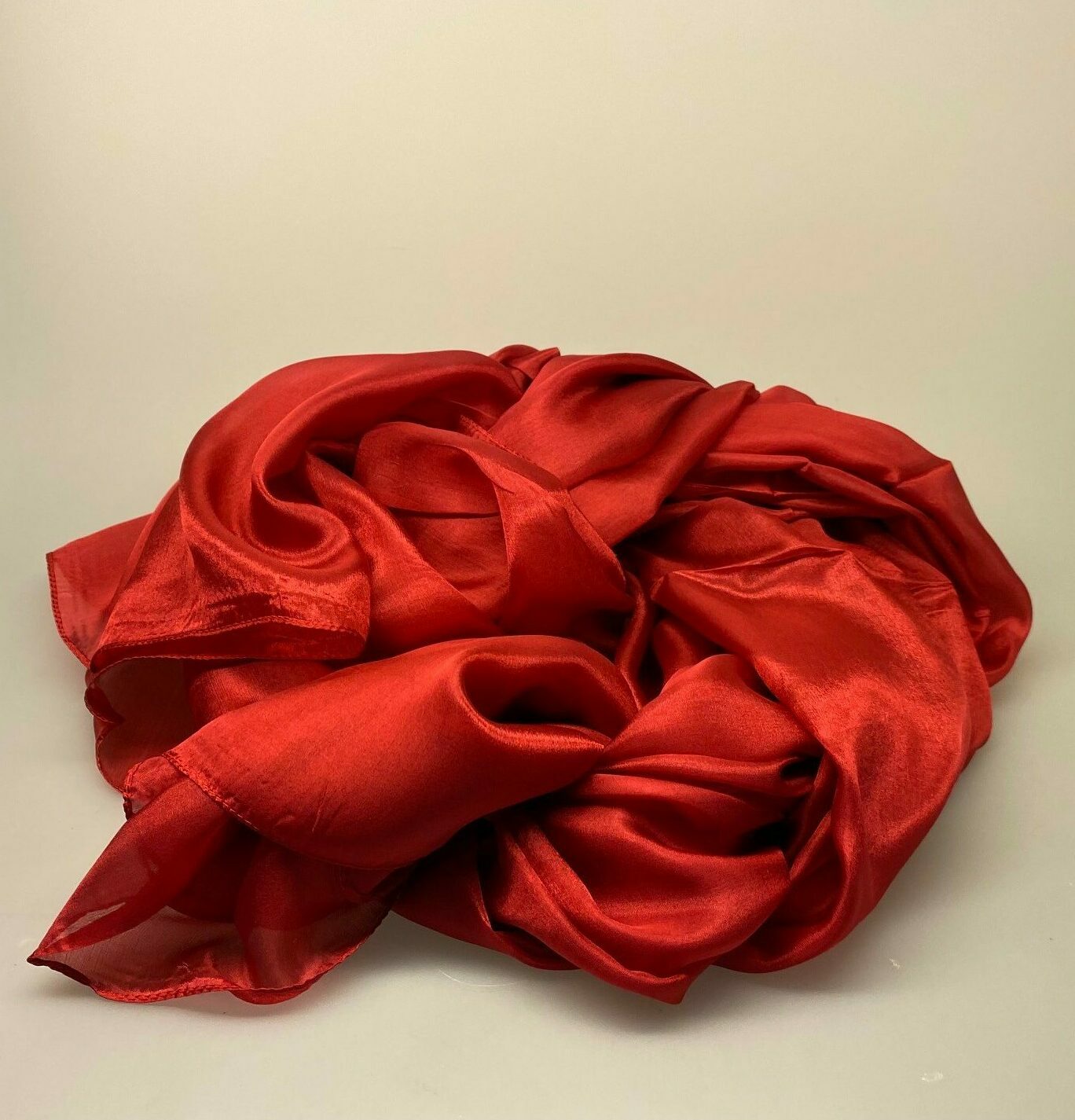 Silketørklæde Pongé 1410 XL - Rubinrødt, Silketørklæde Pongé 1410 XL - Mørkerødt, vinterrød, rubinrød,