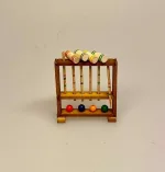 Miniature Kroketspil, kroket, spil, havespil, kroketspiller, krolf, miniature, dukkehus, dukkehuset, ting til, tilbehør, miniaturer, dukkestue, udeliv, symbolsk, gave, gaveide, sangskjuler, pensionist, sommerferie, fritid, pension, efterløn, sjov, sætterkasse, sættekasse, biti, ribe
