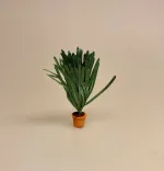 Miniature grøn plante - svigermors skarpe tunge, 3878, Miniature 7732, miniature, miniaturer, mini, drivhus, væksthus, have, havearbejde, haveliv, symbolsk, gave, gaveide, planteskole, dukkestue, dukkehus, ting til, tilbehør, nisser, nisse, nissedør, gartner, havemand, biti, ribe, 1:12