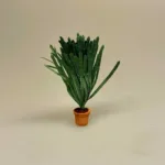 Miniature grøn plante - svigermors skarpe tunge, 3878, Miniature 7732, miniature, miniaturer, mini, drivhus, væksthus, have, havearbejde, haveliv, symbolsk, gave, gaveide, planteskole, dukkestue, dukkehus, ting til, tilbehør, nisser, nisse, nissedør, gartner, havemand, biti, ribe, 1:12